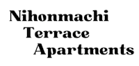 A black and white image of Nihonmachi Terrace Apartments.